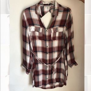 Keyhole Charlotte Russe Plaid Dress